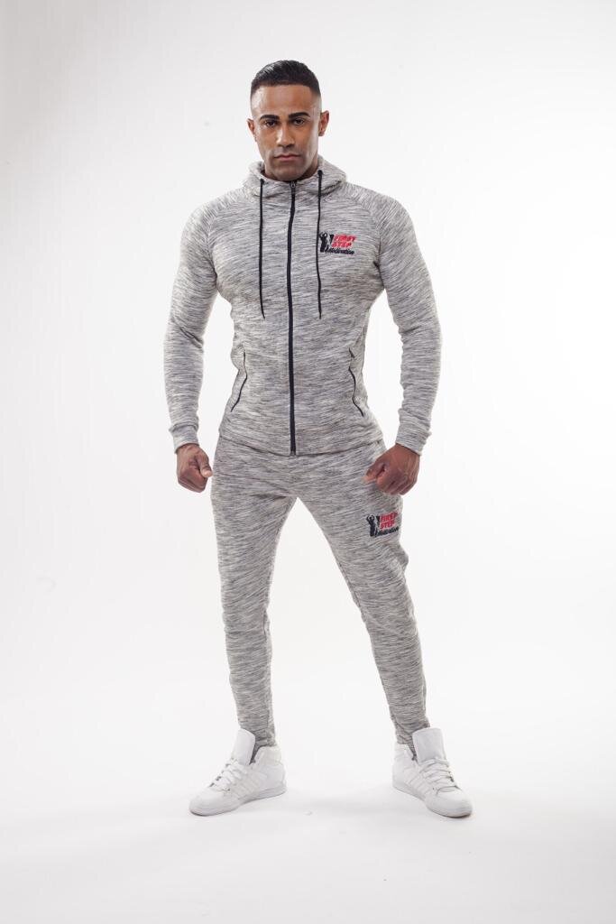 Full grey tracksuit mens sale